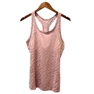Tahari Sport Racerback Activewear Sleeveless Tank Top Pink Size Medium
